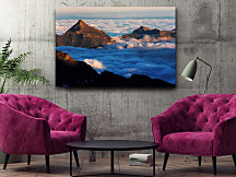 Obraz na stenu do obývačky Vrcholky hôr v oblakoch